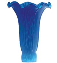 Meyda Black 10165 - 4" Wide X 6" High Blue Pond Lily Shade