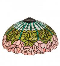 Meyda Black 10657 - 16" Wide Tiffany Cabbage Rose Shade