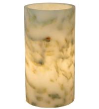 Meyda Black 114797 - 3.5"W Cylindre Light Green Jadestone Shade