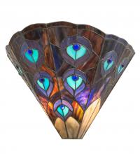 Meyda Black 119280 - 14" Wide Peacock Wall Sconce