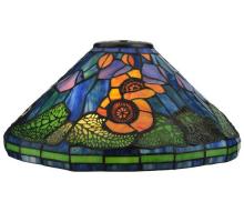 Meyda Black 119550 - 16" Wide Tiffany Poppy Cone Shade