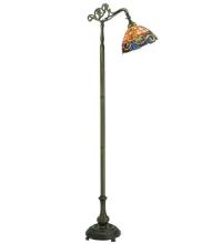 Meyda Black 120578 - 63"H Saturday Morning Bridge Arm Floor Lamp