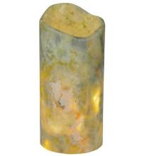 Meyda Black 121495 - 3.5"W Cylindre Light Green Jadestone Shade