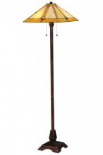 Meyda Black 138112 - 62"H Diamond Mission Floor Lamp