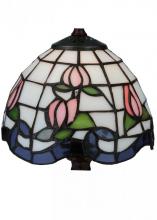 Meyda Black 139063 - 7"W ROSEBORDER SHADE