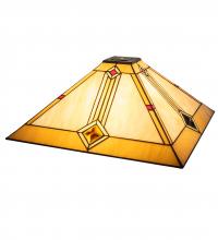 Meyda Black 141958 - 17" Square Diamond Mission Shade