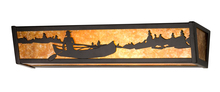 Meyda Black 14344 - 24" Wide Canoe At Lake Vanity Light