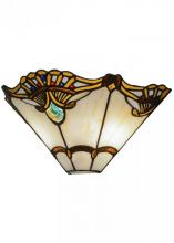 Meyda Black 144020 - 14.5"W Shell with Jewels Wall Sconce