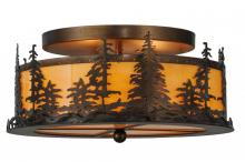 Meyda Black 144243 - 16" Wide Tall Pines Flushmount