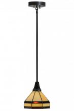 Meyda Black 145363 - 8" Wide Topridge Mini Pendant