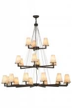 Meyda Black 152191 - 54" Wide St Lawrence 21 Light LED Chandelier