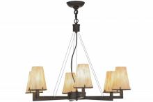 Meyda Black 152197 - 31" Wide St Lawrence 6 Light LED Chandelier