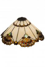 Meyda Black 157062 - 20" Wide Shell with Jewels Shade