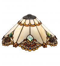 Meyda Black 157065 - 16" Wide Shell with Jewels Shade