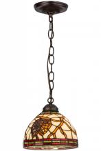 Meyda Black 157395 - 8" Wide Pinecone Mini Pendant