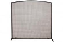 Meyda Black 159676 - 47.5"W X 45.5"H Prime Arched Fireplace Screen