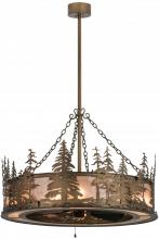 Meyda Black 160575 - 44" Wide Tall Pines Chandel-Air