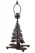 Meyda Black 165584 - 14"H Tall Pines W/Lighted Base Table Base