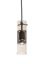 Meyda Black 166453 - 5" Wide Cilindro Golpe Mini Pendant