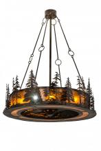 Meyda Black 175012 - 48"W Tall Pines Chandel-Air