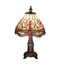 Meyda Black 17525 - 11.5"H Tiffany Hanginghead Dragonfly Mini Lamp