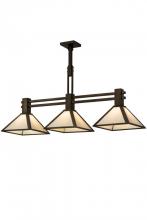 Meyda Black 181182 - 45" Long Soffe 3 Light Island Pendant