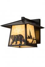 Meyda Black 184742 - 12" Wide Stillwater Lone Bear Wall Sconce