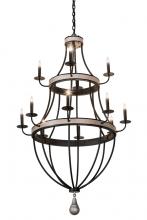 Meyda Black 189817 - 36" Wide Georgetown Chandelier