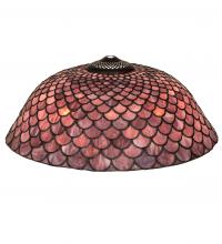 Meyda Black 19491 - 16" Wide Tiffany Fishscale Shade