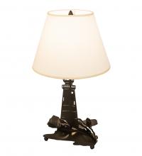 Meyda Black 198178 - 22" High Lighthouse Double Lit Table Lamp