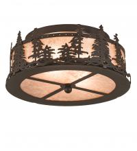 Meyda Black 200527 - 16" Wide Tall Pines Flushmount