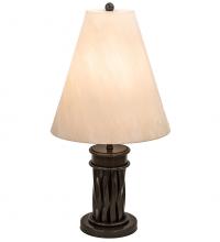 Meyda Black 211725 - 10" Wide Cone Mosset Table Lamp