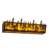 Meyda Black 213436 - 24" Wide Tall Pines Vanity Light