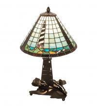 Meyda Black 215491 - 22.5" High Lighthouse Double Lit Table Lamp