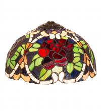 Meyda Black 21717 - 12" Wide Renaissance Rose Shade