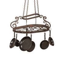 Meyda Black 223346 - 38" Long Neo Pot Rack