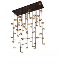 Meyda Black 223457 - 122" Long Pux Cascading Chandelier