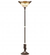 Meyda Black 228408 - 74" High Shell with Jewels Floor Lamp