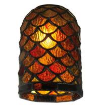 Meyda Black 22891 - 4"W X 6"H Scallop Shade