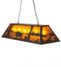 Meyda Black 229016 - 48" Long Buffalo Oblong Pendant