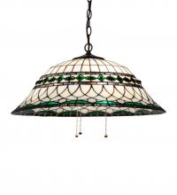 Meyda Black 230950 - 24" Wide Tiffany Roman Pendant