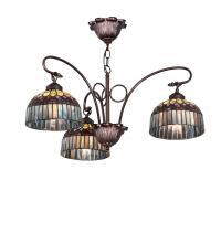 Meyda Black 231065 - 28" Wide Tiffany Candice 3 Light Chandelier