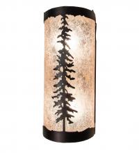 Meyda Black 231470 - 5" Wide Tall Pines Wall Sconce