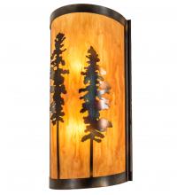 Meyda Black 236552 - 9" Wide Tall Pines Wall Sconce