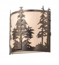 Meyda Black 240270 - 12" Wide Tall Pines Wall Sconce