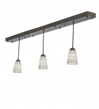 Meyda Black 244163 - 72" Long Terra Bone 3 Light Island Pendant