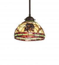 Meyda Black 245365 - 7.5" Wide Pinecone Pendant