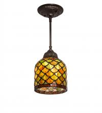 Meyda Black 245421 - 6" Wide Acorn Mini Pendant