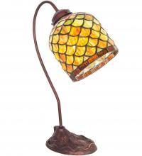 Meyda Black 247788 - 18" High Acorn Desk Lamp