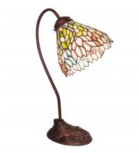 Meyda Black 247791 - 18" High Wisteria Desk Lamp